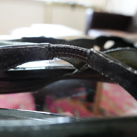 Perlina Black Patent Slingback Flats Size 8.5M (New/Never Worn) - Picture 10 of 16